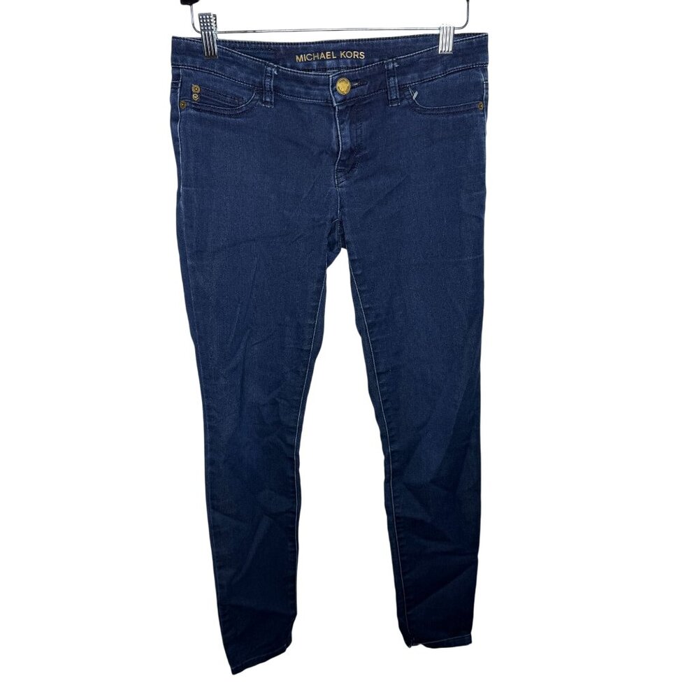 Michael Kors Dark Wash Skinny Stretch Jeans | Mid Rise | Women’s Size 2